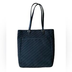 🌟DIOR Trotter Tote in Black Canvas and leather from 10/2007 by John Galliano🌟